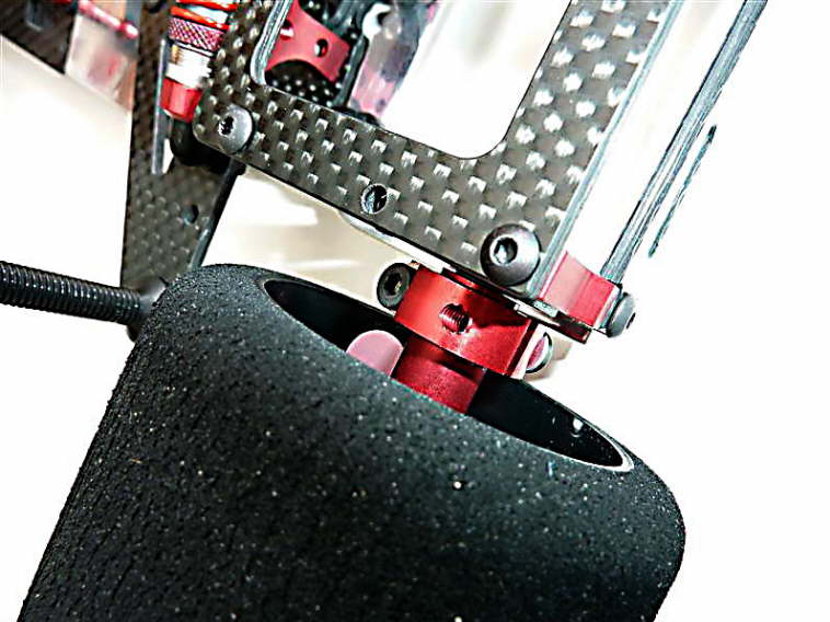 Doppelt klemmbare Radnabe links